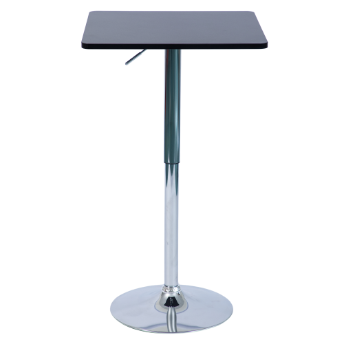 Barový stôl s nastaviteľnou výškou, čierna, 60x60x84-105,5 cm, FLORIAN 4 NEW Barový stôl s nastaviteľnou výškou, čierna, 60x60x84-105,5 cm, FLORIAN 4 NEW