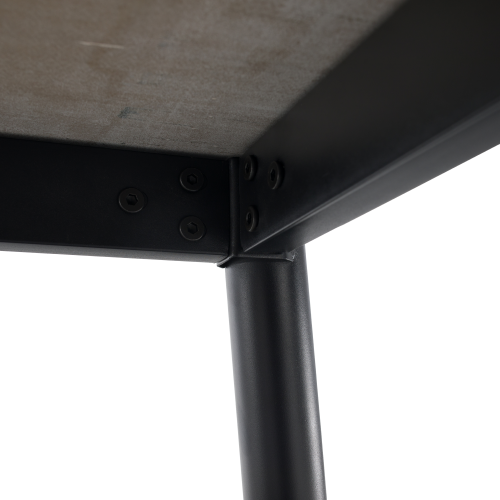 Jedálenský stôl, biely mramor/čierna/zlatá, 121x71 cm, FLORENC TYP 1