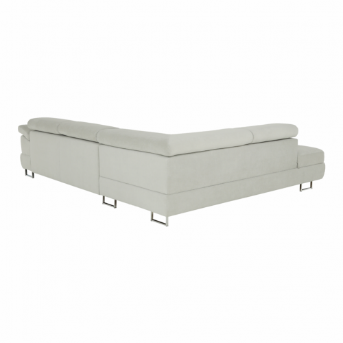 Sedacia súprava, svetlosivá, látka, ľavá, BUTON P