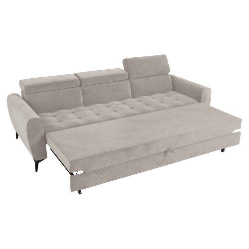 Rozkladací 3-sed, béžová Taupe, BARELO Rozkladací 3-sed, béžová Taupe, BARELO