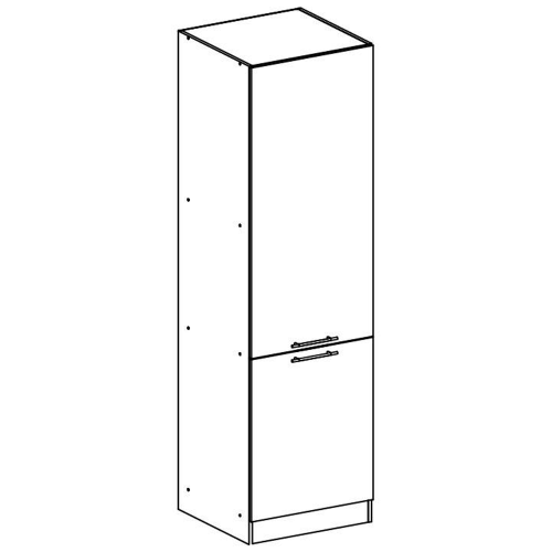 Potravinová skrinka, dub sonoma/biela, pravá, FABIANA S - 60/210