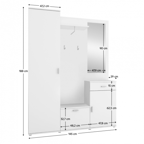 Predsieň, biela, AMALIA