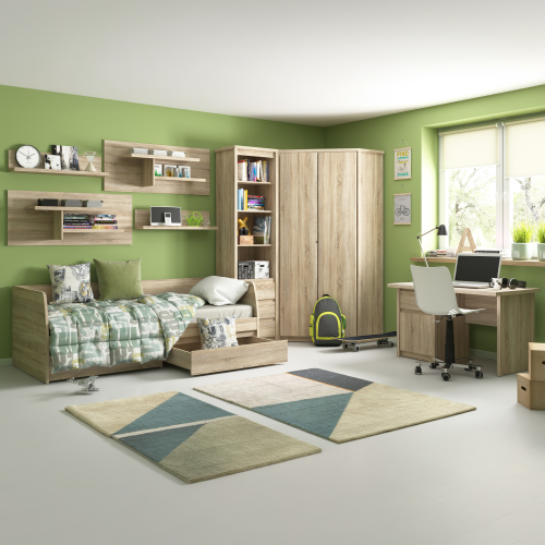 PC stôl 1D1S/120, dub sonoma, NORTY TYP 12 PC stôl 1D1S/120, dub sonoma, NORTY TYP 12