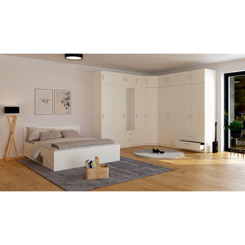 Nadstavec na skriňu, biela, INVITA TYP 9