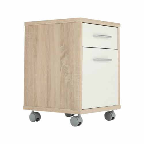 Kancelársky kontajner, dub sonoma/biela, JOHAN 2 NEW 07