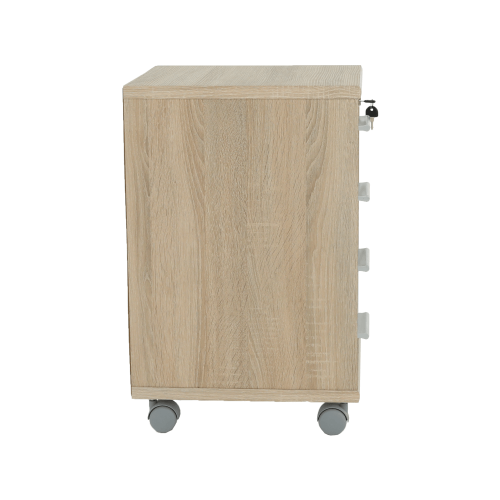 Kontajner so zámkom, dub sonoma/biela, JOHAN 2 NEW 12