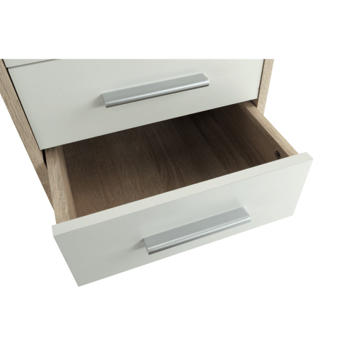 Kontajner so zámkom, dub sonoma/biela, JOHAN 2 NEW 12