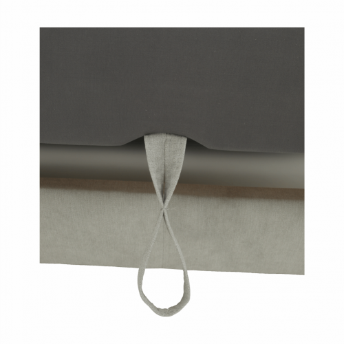 Sedacia súprava s úložným priestorom, svetlosivá, látka, ľavá, BUTON R