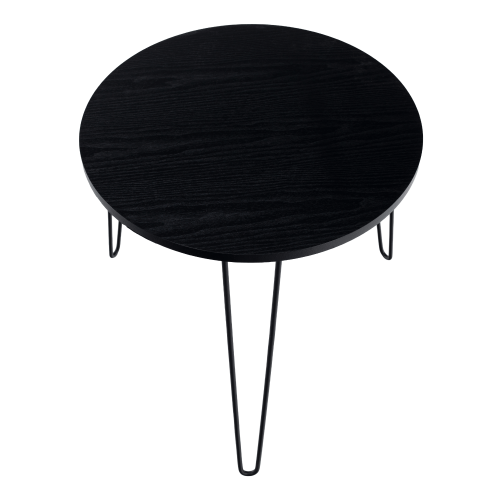 Príručný stolík, čierny dub/čierna, RONIN