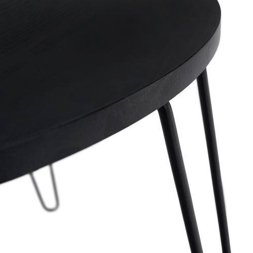 Príručný stolík, čierny dub/čierna, RONIN