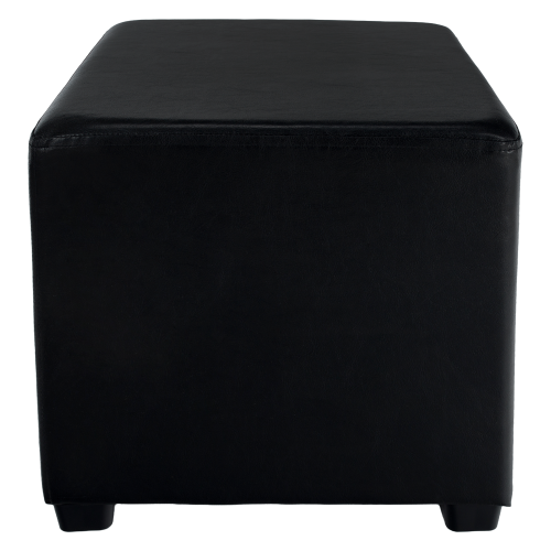 Taburet, čierna textilná koža, NIKI NEW