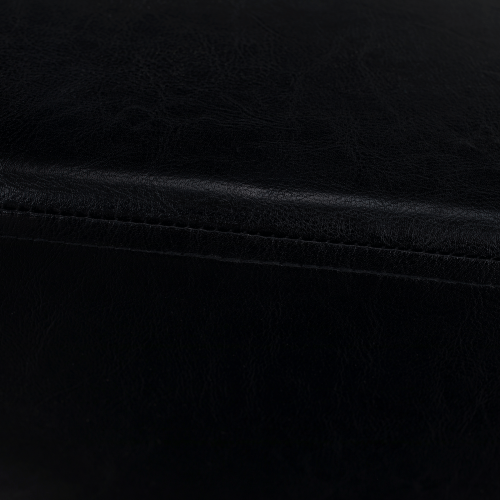 Taburet, čierna textilná koža, NIKI NEW