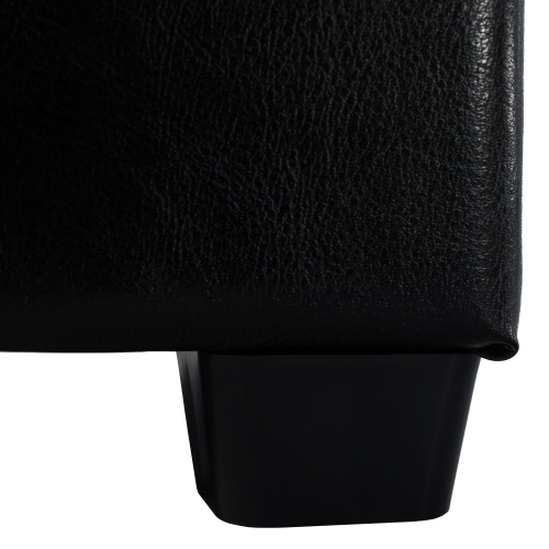 Taburet, čierna textilná koža, NIKI NEW