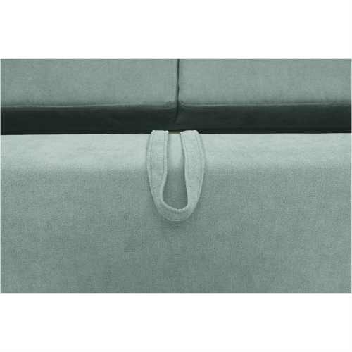 Pohovka rozkladacia, mentol látka Queens, AURELIA