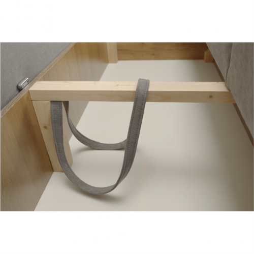 Pohovka rozkladacia, sivá látka Queens, AURELIA