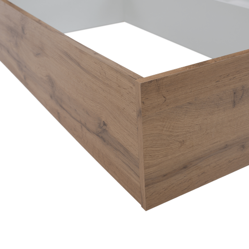 Manželská posteľ, 180x200, dub wotan/biela, GABRIELA