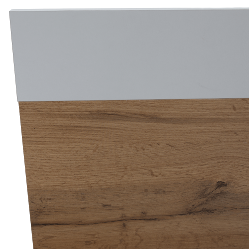 Manželská posteľ, 180x200, dub wotan/biela, GABRIELA