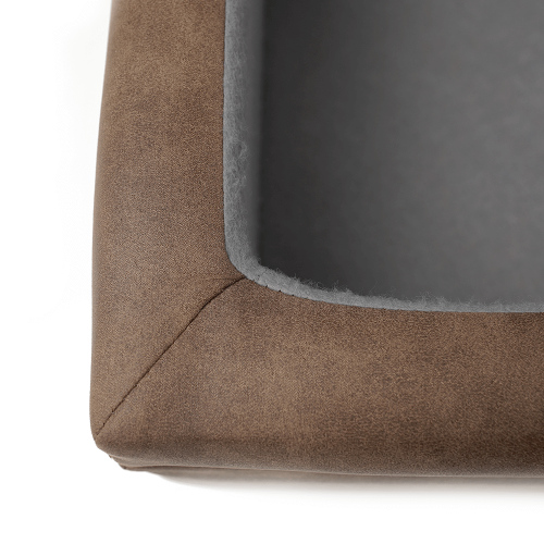 Sedacia súprava, látka hnedá/svetlofialová, ľavá, LANZA