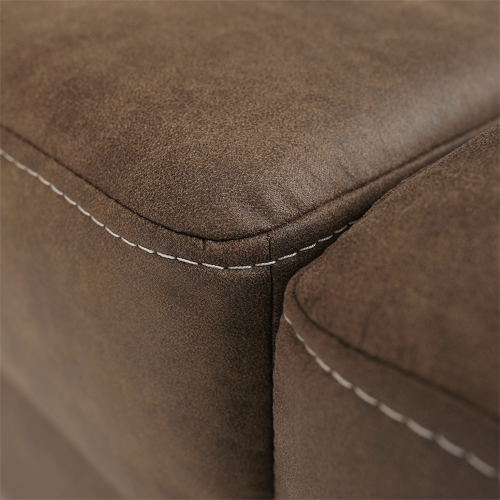 Sedacia súprava, látka hnedá/svetlofialová, ľavá, LANZA