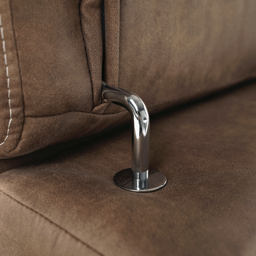 Sedacia súprava, látka hnedá/svetlofialová, ľavá, LANZA