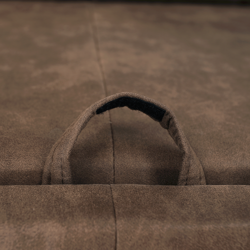 Sedacia súprava, látka hnedá/svetlofialová, ľavá, LANZA