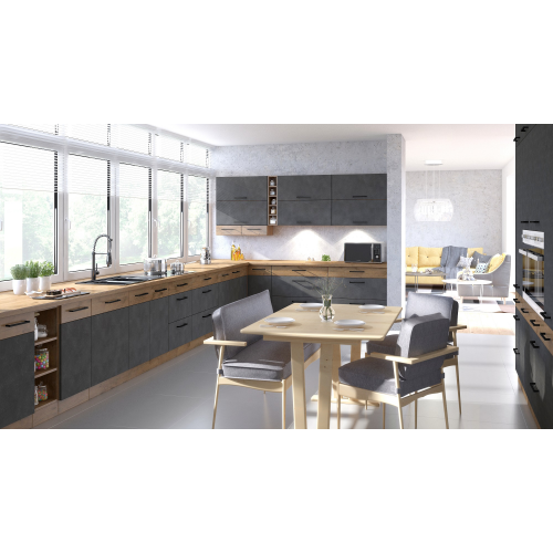 Spodná skrinka s výsuvným košom, dub lancelot, VEGA D30 CARGO BB