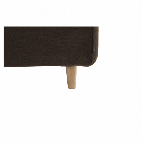 Celočalúnené kreslo, čokoládová látka, AMEDIA