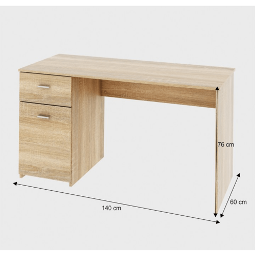 PC stôl, dub sonoma, BANY