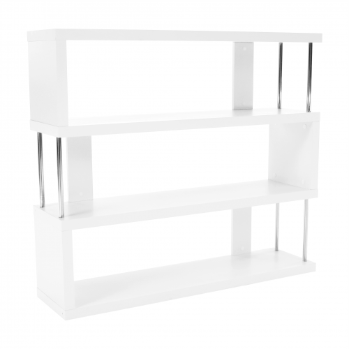 Regál, biela/jemný lesk, BENITO