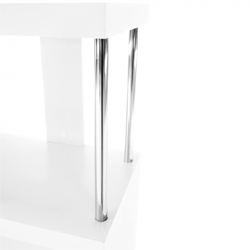 Regál, biela/jemný lesk, BENITO