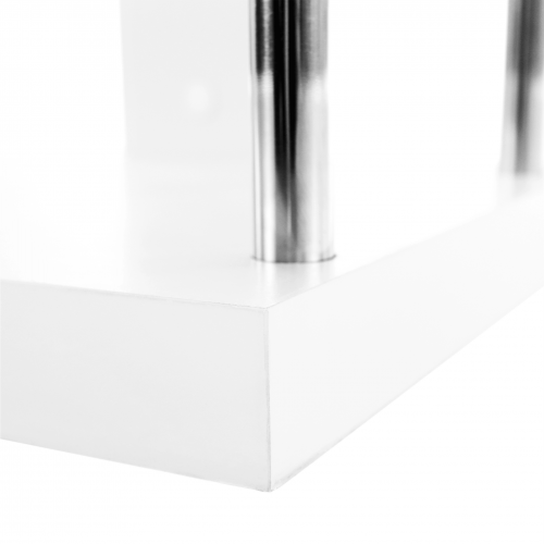 Regál, biela/jemný lesk, BENITO