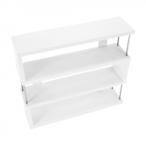 Regál, biela/jemný lesk, BENITO