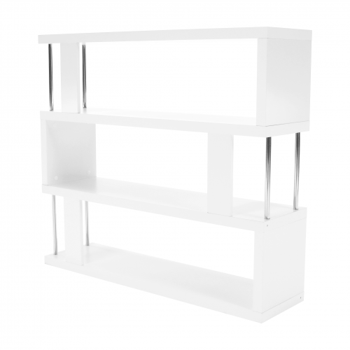 Regál, biela/jemný lesk, BENITO