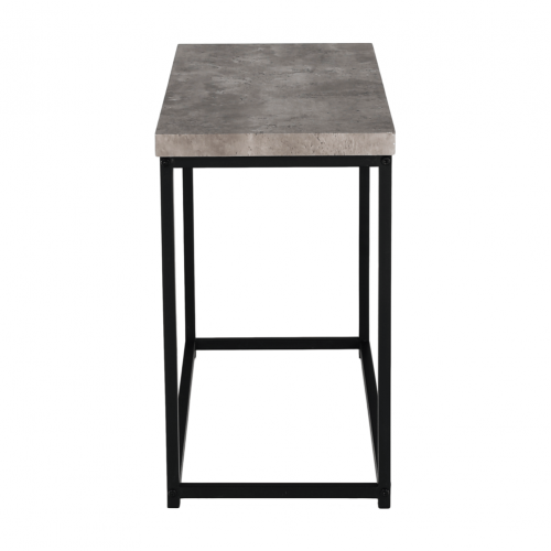 Príručný stolík, čierna/betón, TENDER