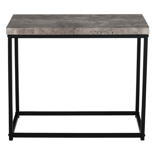 Príručný stolík, čierna/betón, TENDER