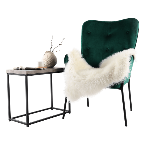 Príručný stolík, čierna/betón, TENDER