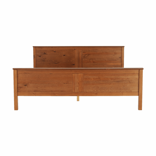 Posteľ, borovicové drevo v odtieni dub, 180x200, PROVO NEW