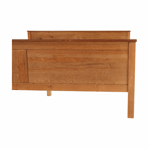 Posteľ, borovicové drevo v odtieni dub, 180x200, PROVO NEW