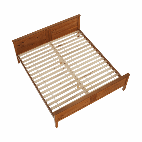 Posteľ, borovicové drevo v odtieni dub, 180x200, PROVO NEW