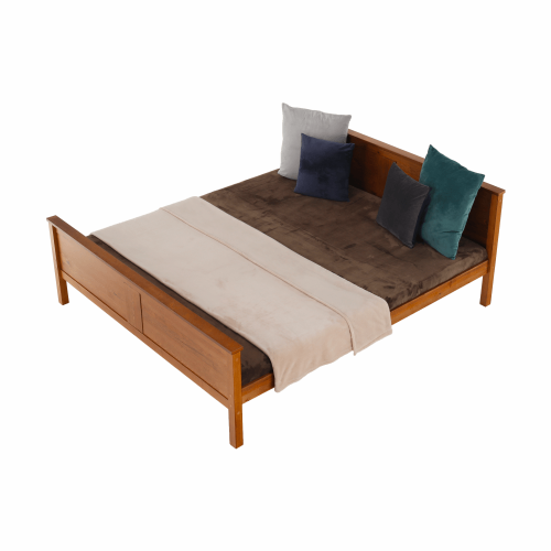 Posteľ, borovicové drevo v odtieni dub, 180x200, PROVO NEW