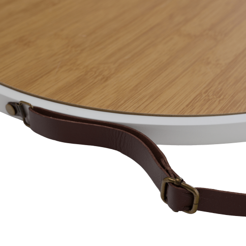 Zrkadlo, bambus biela, LEMI 1