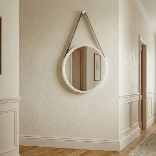 Zrkadlo, bambus biela, LEMI 1