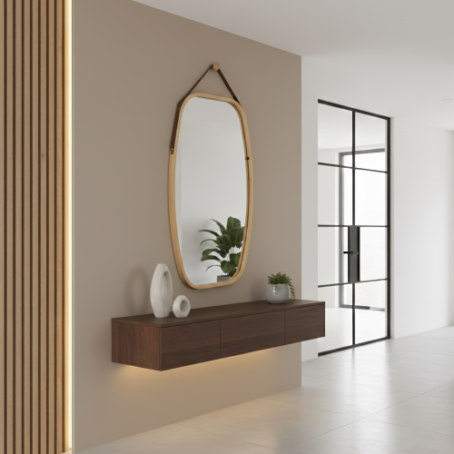 Zrkadlo, prírodný bambus, LEMI 3