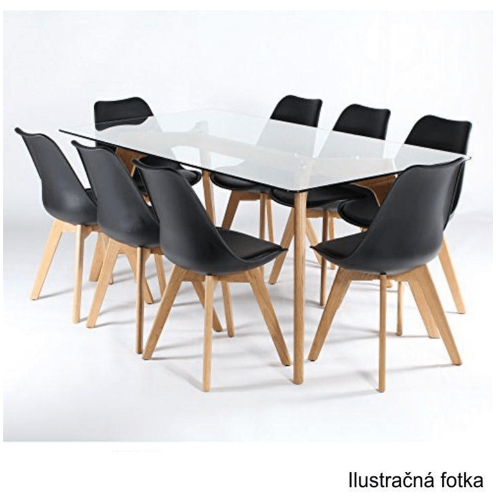 Stolička, čierna/buk, BALI 2 NEW