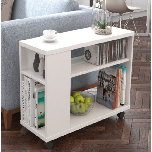 Príručný stolík, biela, ZOELA NEW