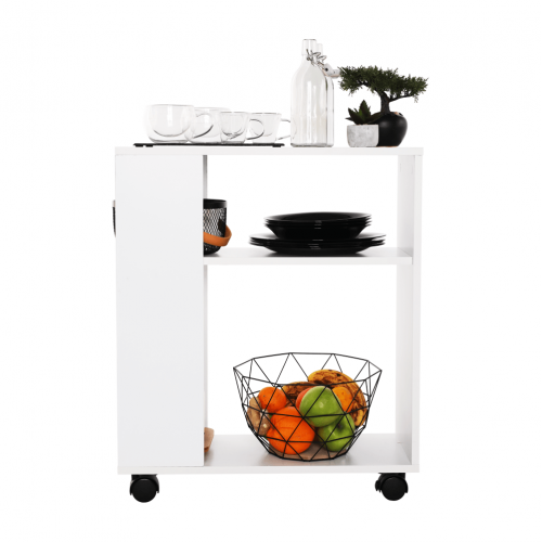 Príručný stolík, biela, ZOELA NEW