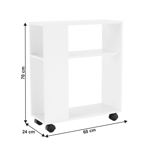 Príručný stolík, biela, ZOELA NEW