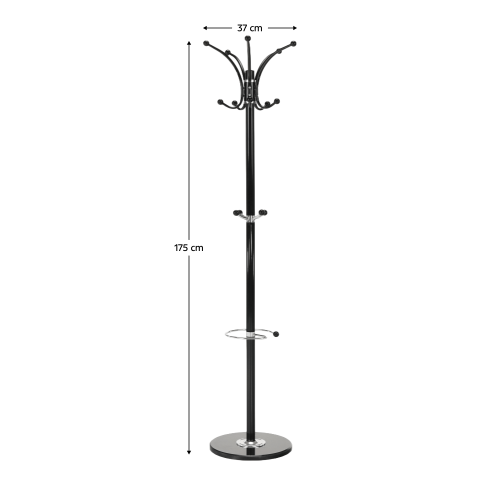 Vešiak, čierna, ALAN NEW