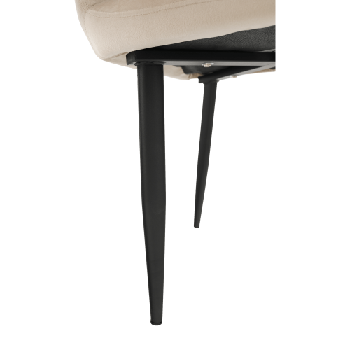 Kreslo, látka béžová/čierne nohy, ODOVEL