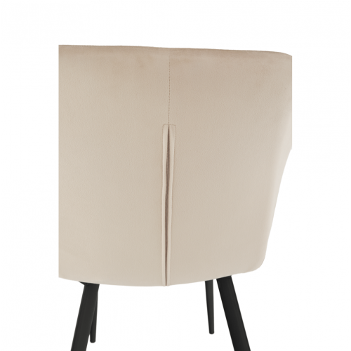 Kreslo, látka béžová/čierne nohy, ODOVEL